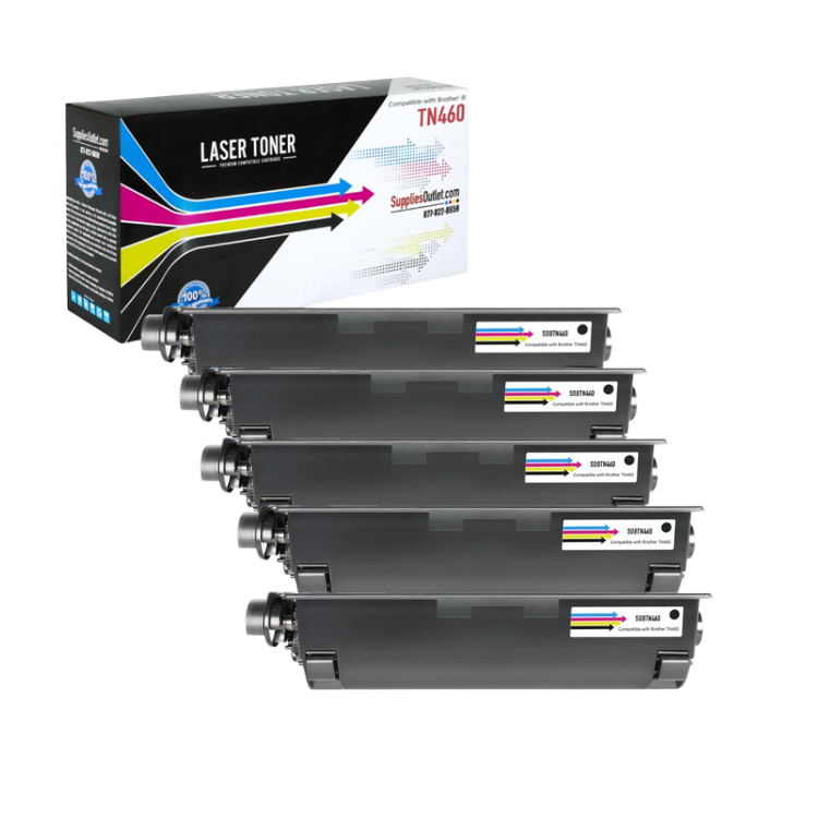 Compatible Brother TN460 Black Toner Cartridge - 6,000 Page Yield