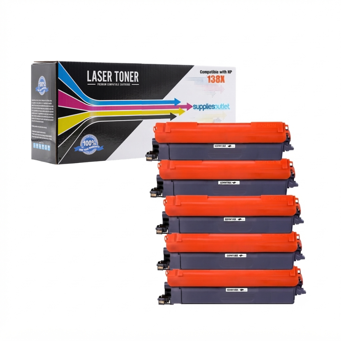 Compatible HP 138X (W1380X) Black Toner Cartridge - 4,000 Page Yield