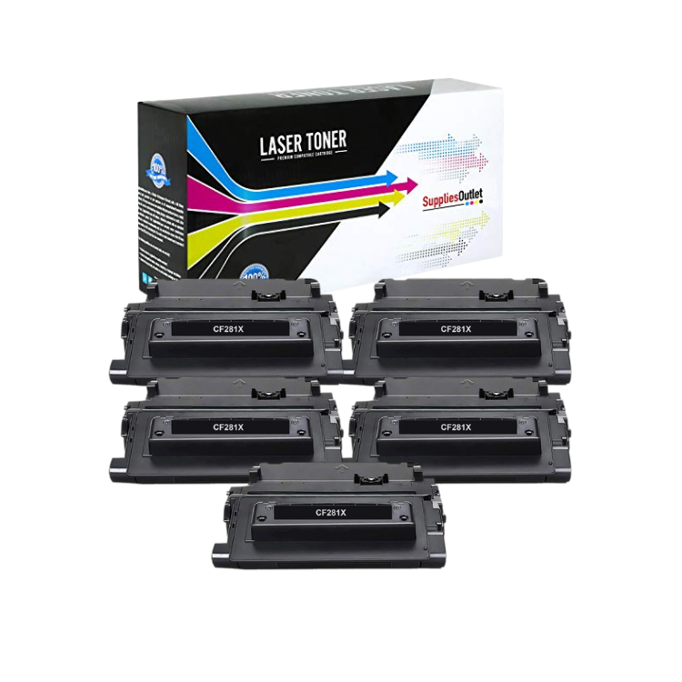 Compatible HP 81X (CF281X) Black Toner Cartridge - 25,000 Page Yield