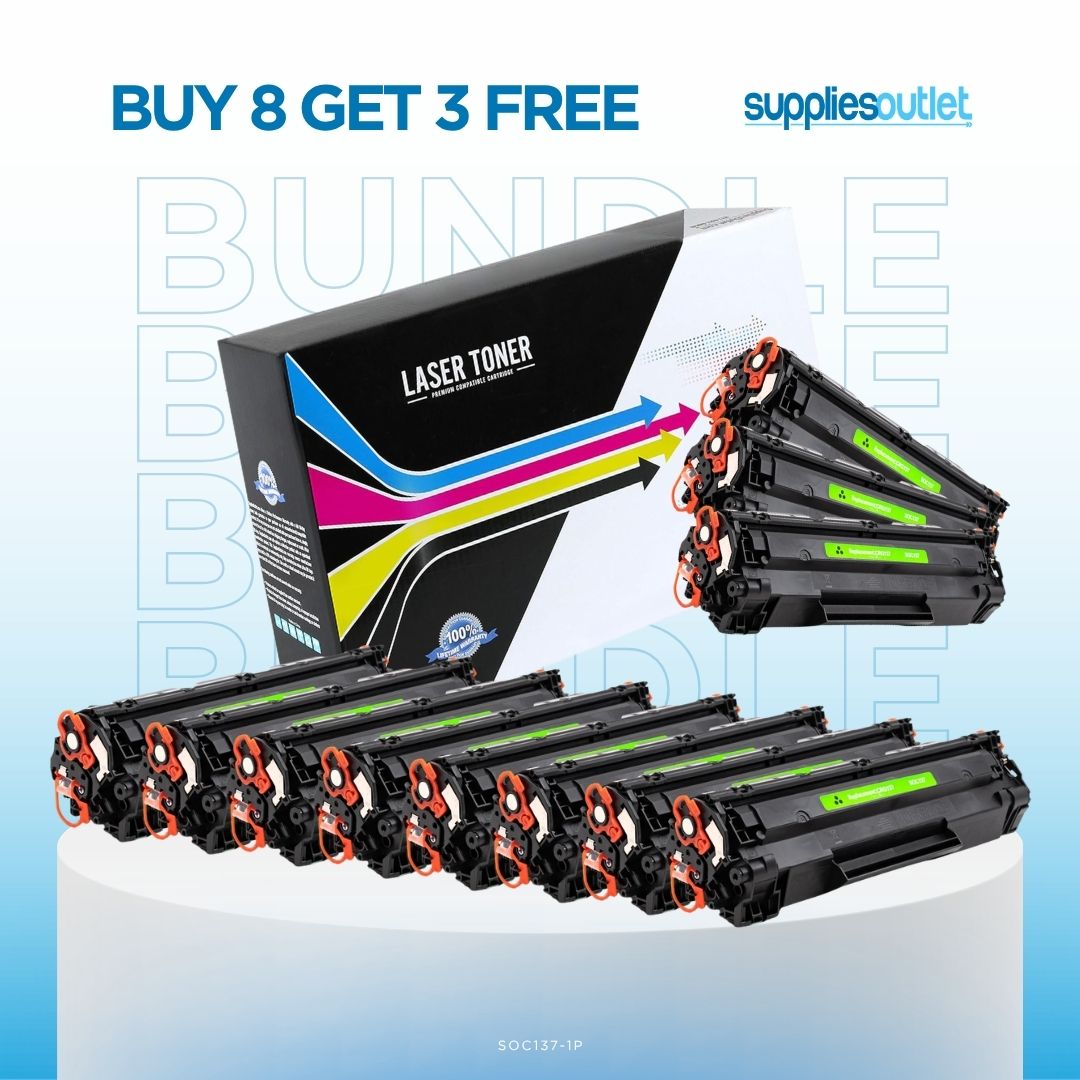 Canon 137 Black High Yield Toner - Compatible Bundle