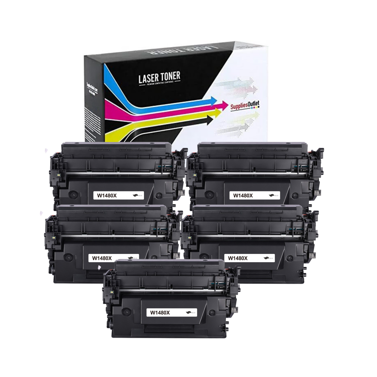 HP 148X (W1480X) Black High Yield Toner with CHIP - Compatible