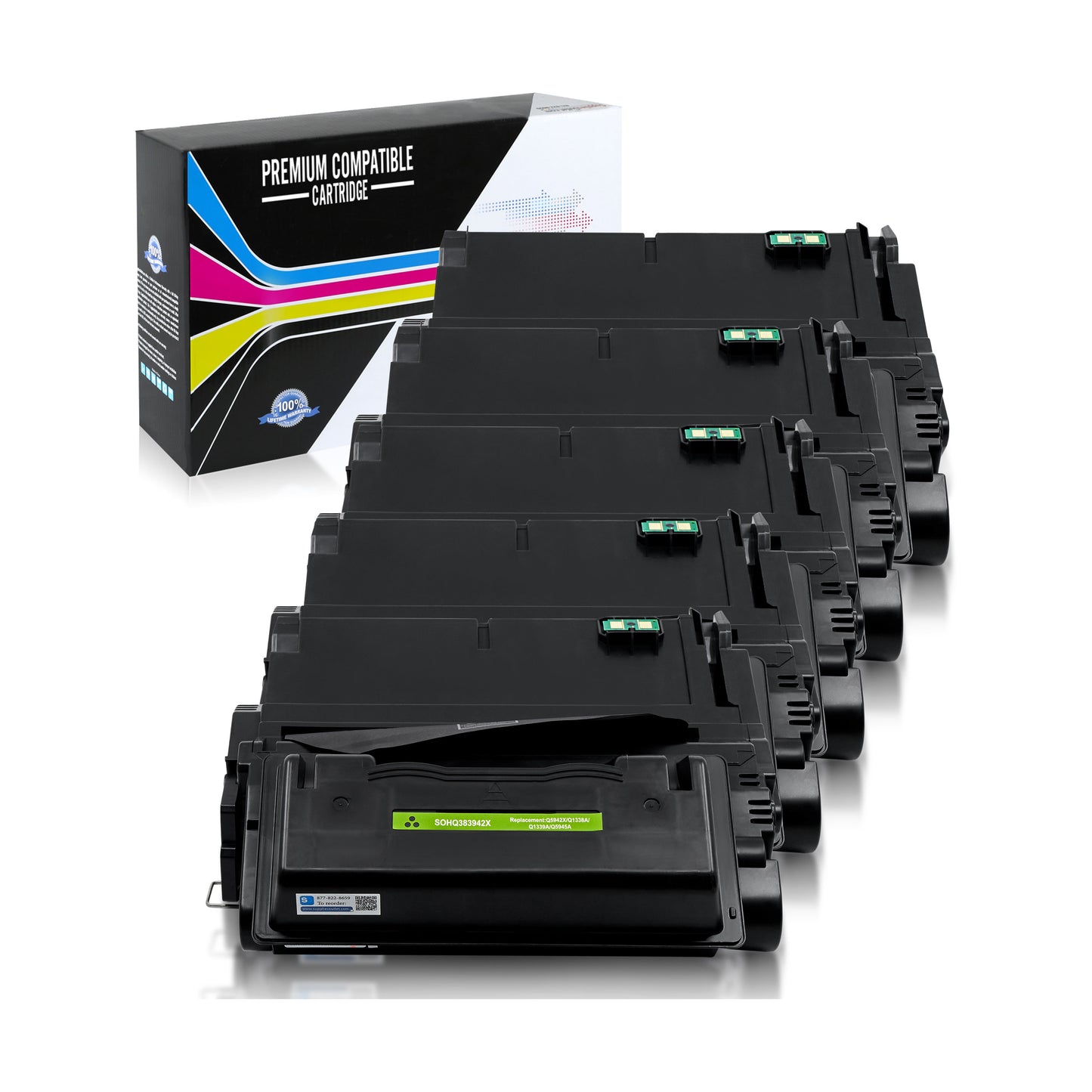 Compatible HP 42X (Q5942X) Black Toner Cartridge - 20,000 Page Yield