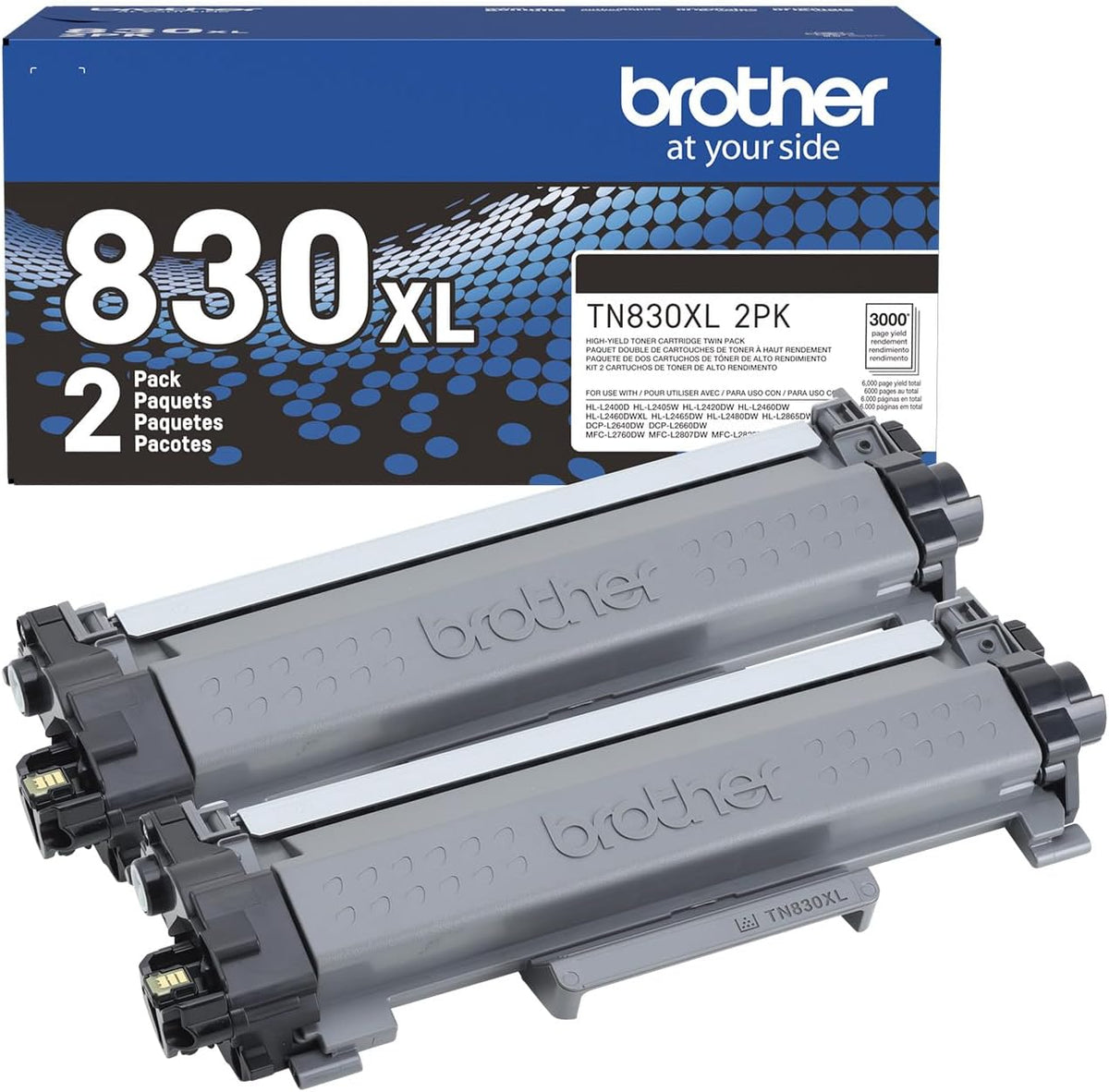 Brother TN830XL Black Toner Cartridge - OEM