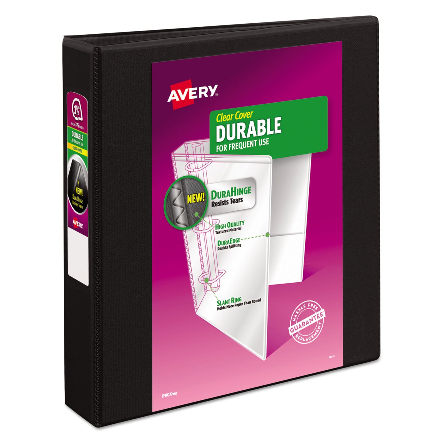 Avery Durable View Binder with DuraHinge and Slant Rings