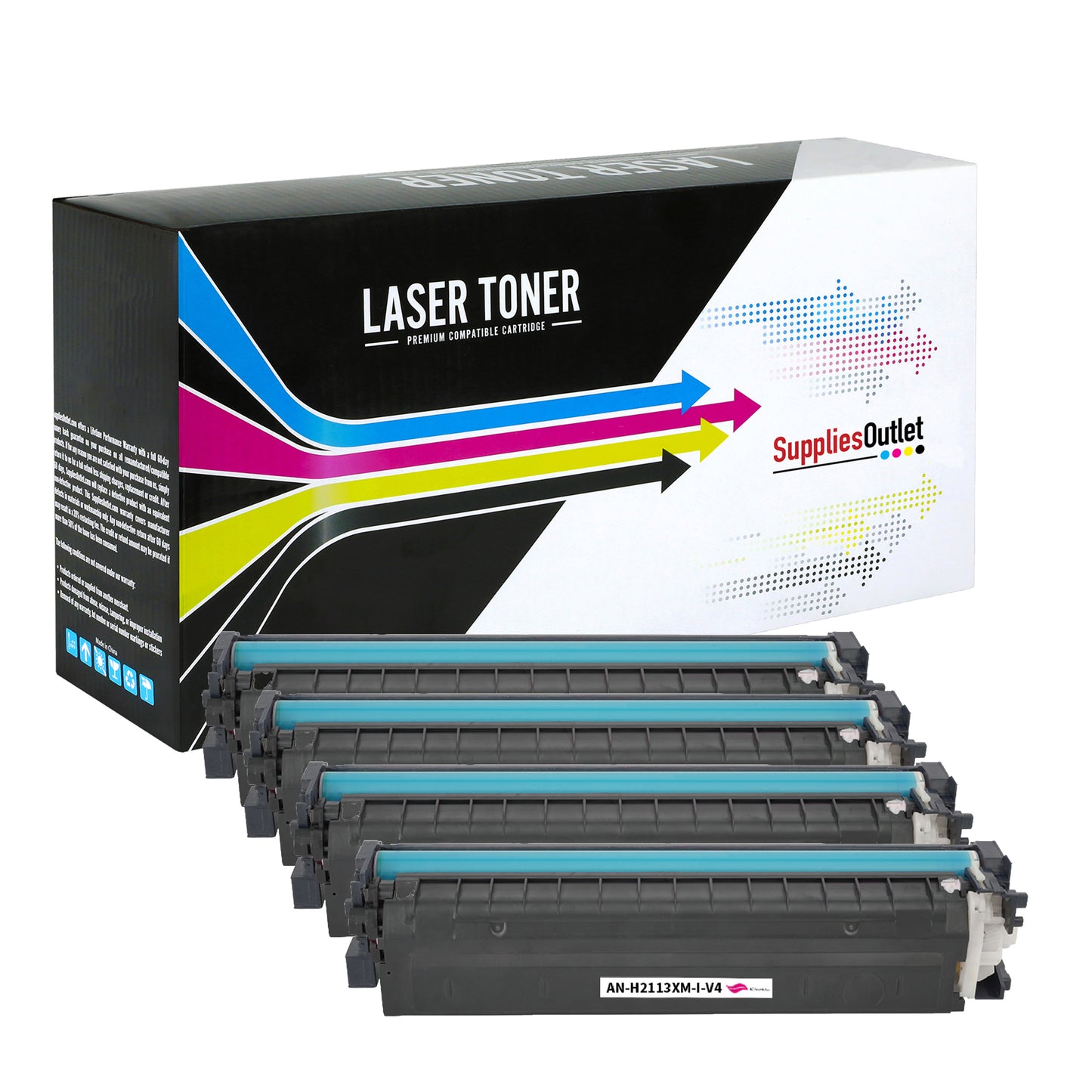 HP 206X (W2110X) K, C, M, Y High Yield Toner - Compatible