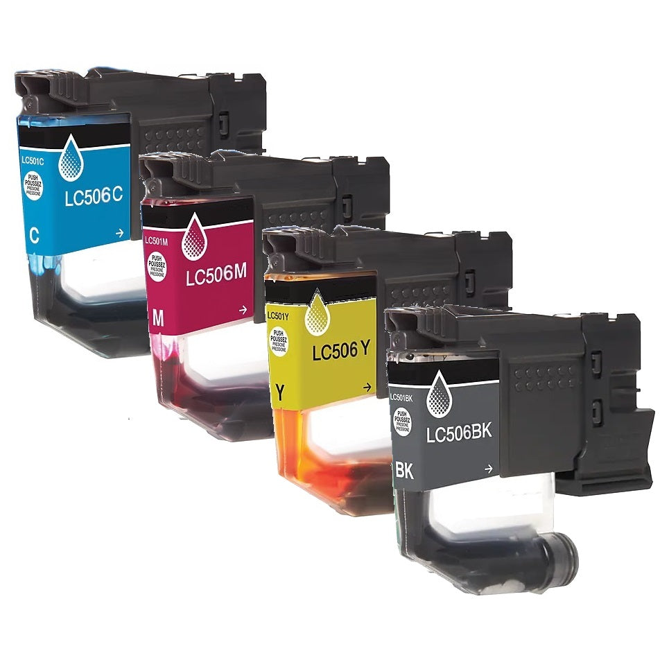 Compatible Brother LC506 All Colors Ink Cartridge - 900 Page Yield