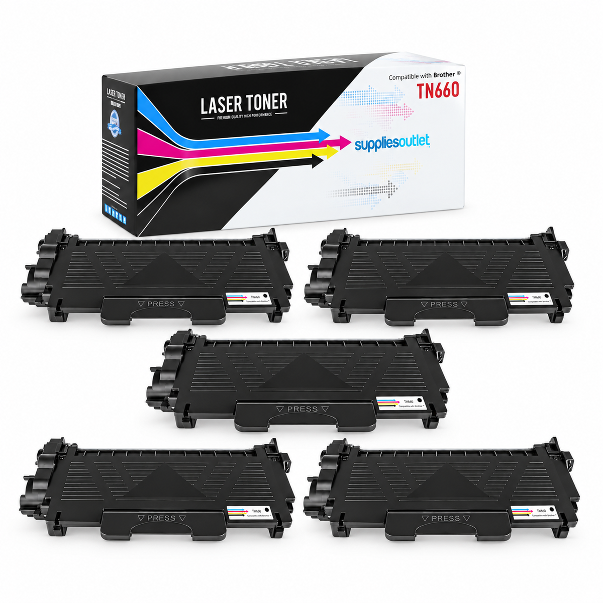 Brother TN660 Toner Compatible High Yield