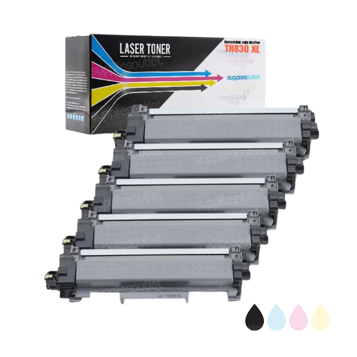 Brother TN830XL Black High-Yield Toner - Compatible