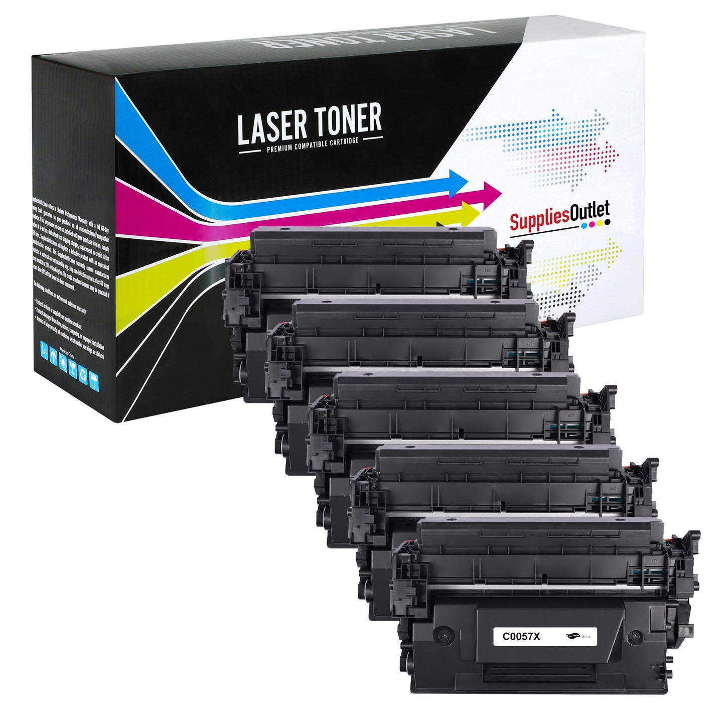 Compatible Canon 057H (Black) Toner Cartridge High Yield - 10,000 Page Yield