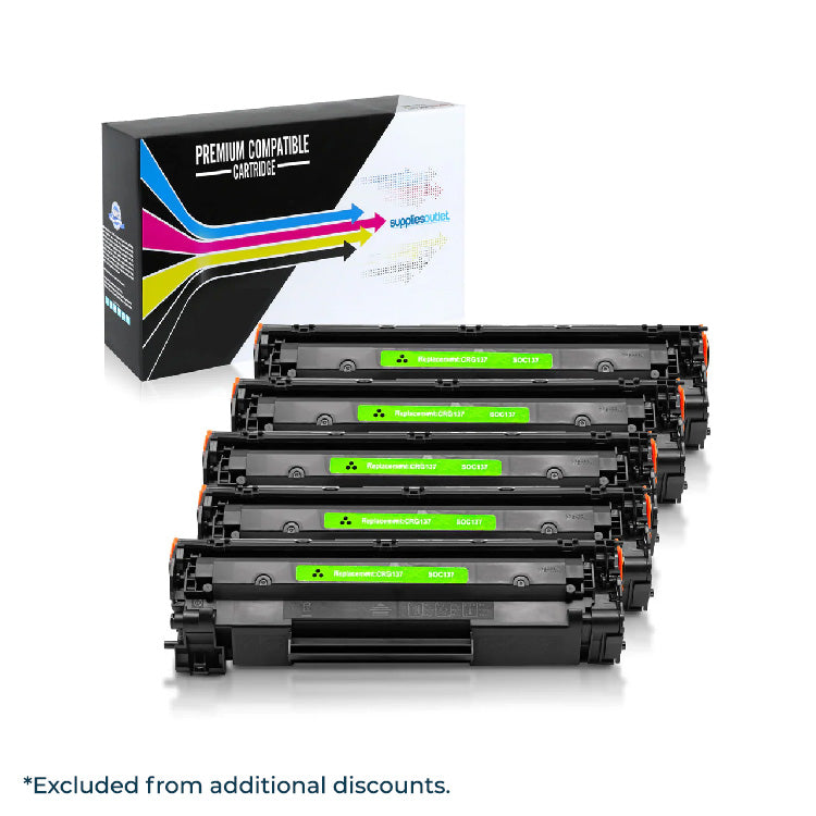 Compatible Canon 137 (Black) High Yield Toner Cartridge - 2,400 Page Yield