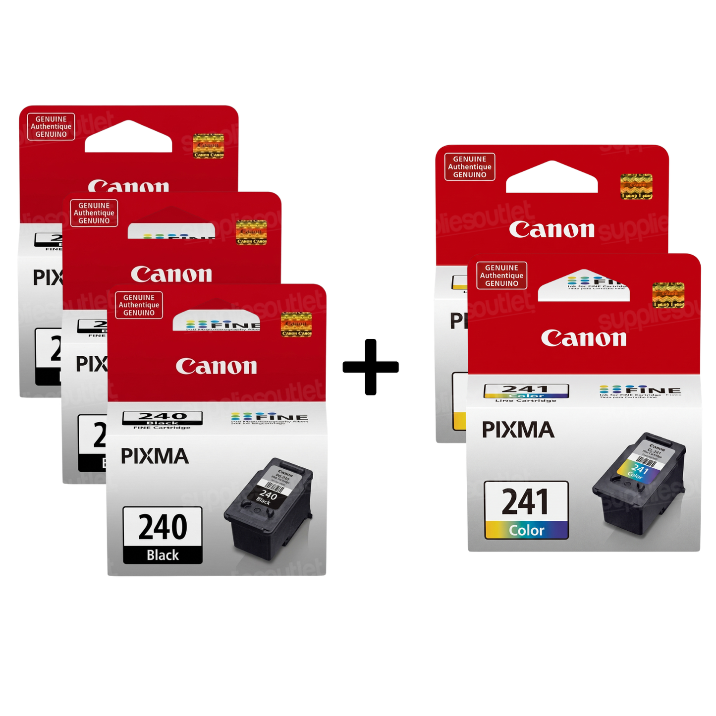 Canon PG-240 Black Color Ink Cartridge (5207B001) - Genuine OEM Original