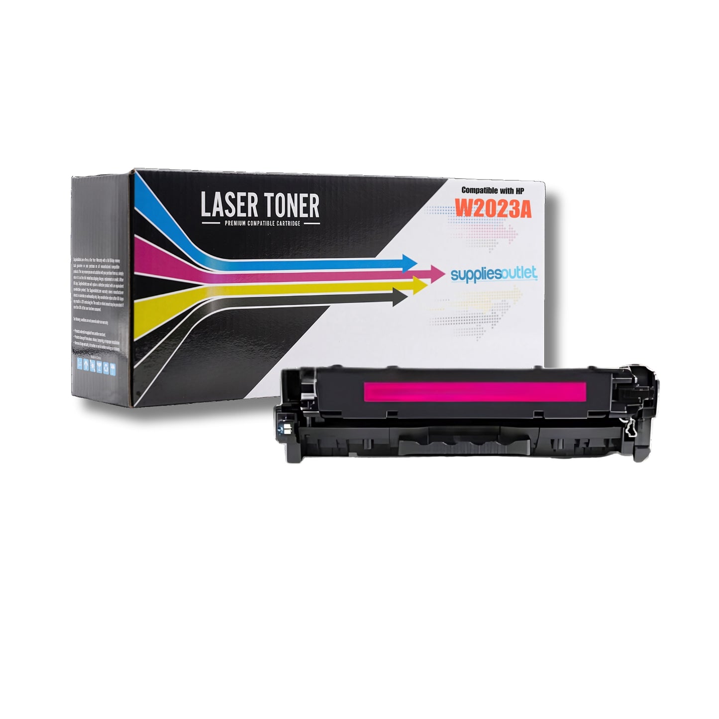 Compatible HP 414A (W2020A) All Colors Toner Cartridges - Black 2,400 - Color 2,100 Page Yield
