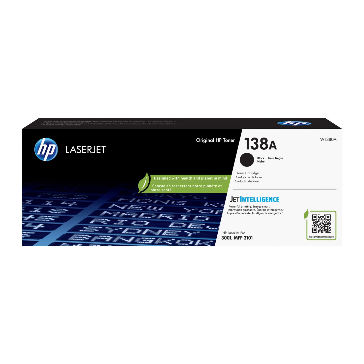 HP 138A (W1380A) Black Toner Cartridge - 1,500 Page Yield OEM