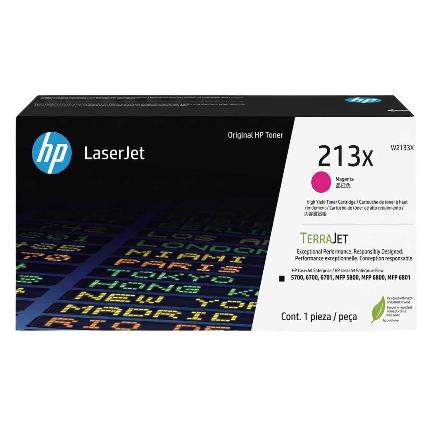 HP 213X High Yield Toner OEM Cartridge (W2130X)
