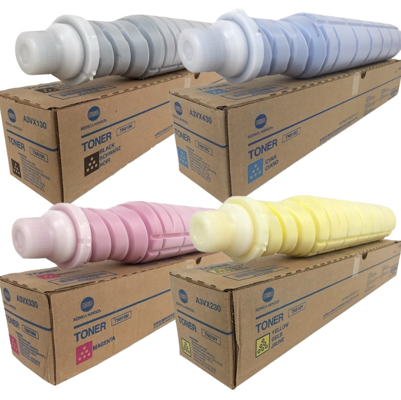 Konica Minolta TN619 (A3VX130) Toner Cartridge (All Colors) - OEM