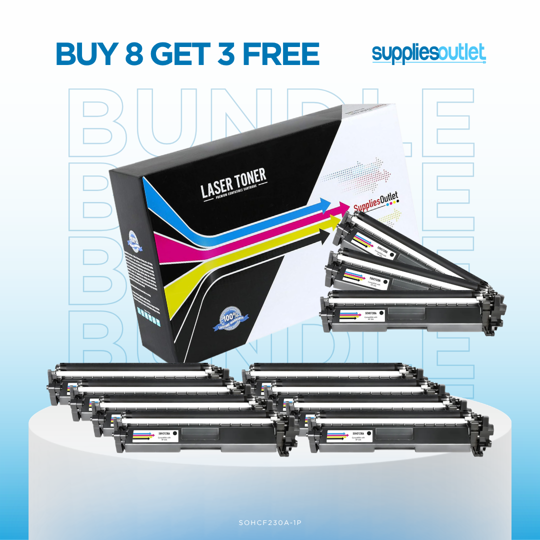 Compatible HP 30A (CF230A) Black Toner Cartridge Bundles