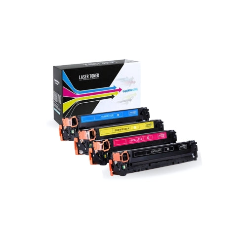 Compatible HP 210X (W2100X) (All Colors) Toner Cartridge - Black 7,500- Color 5,500 Page Yield