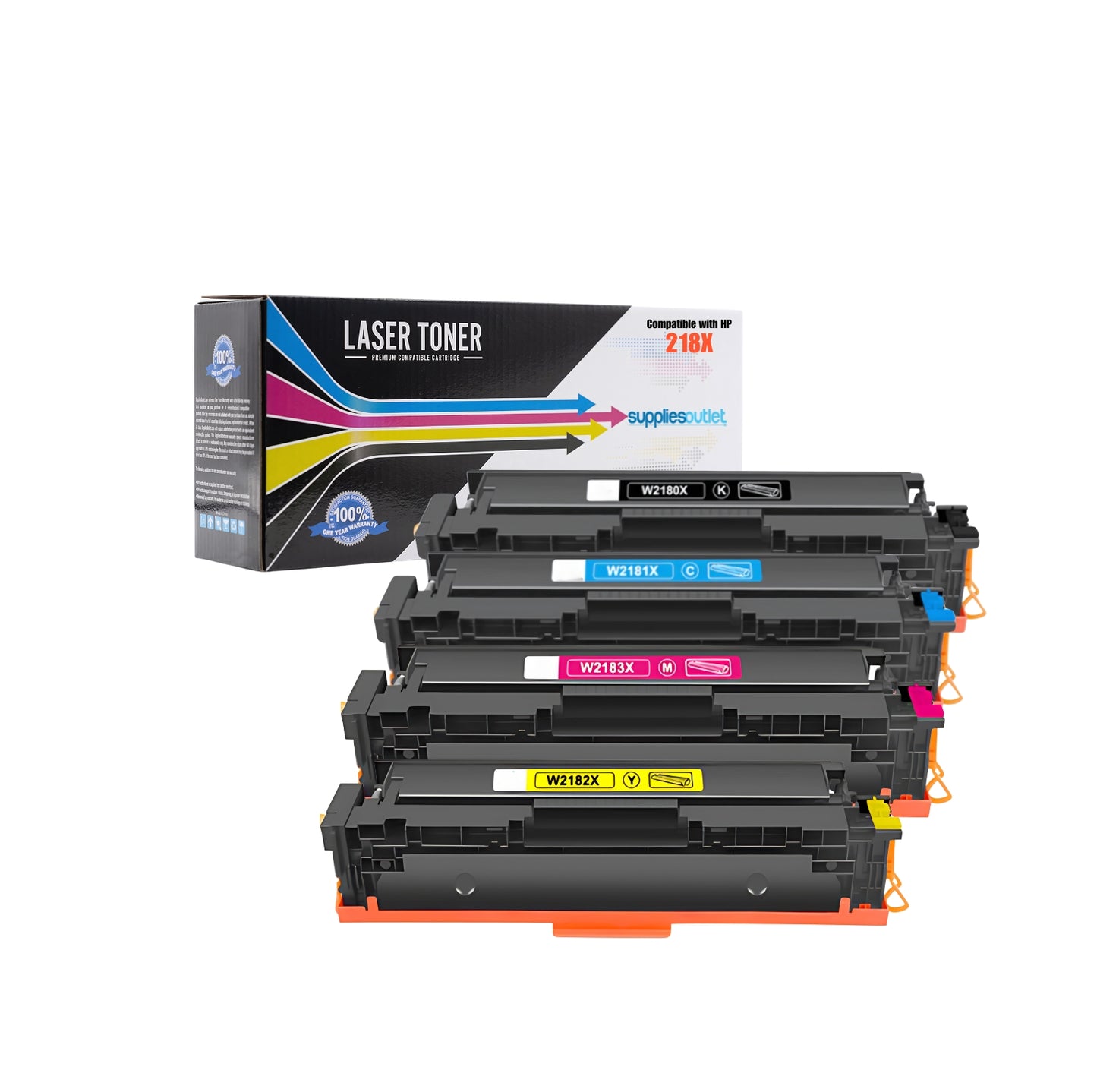 Compatible HP 218X Black High Yield Toner With Chip W2180X