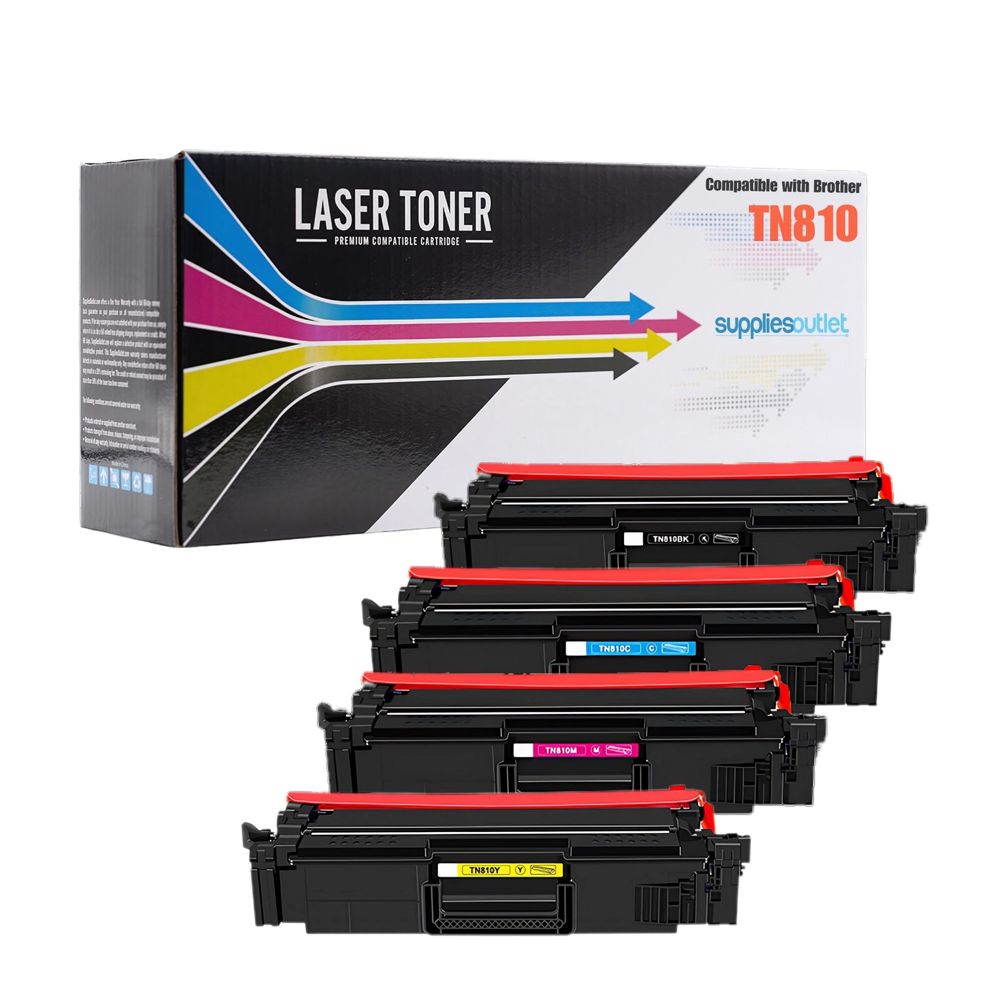 Brother TN810 (K, C, M, Y) Toner - Compatible