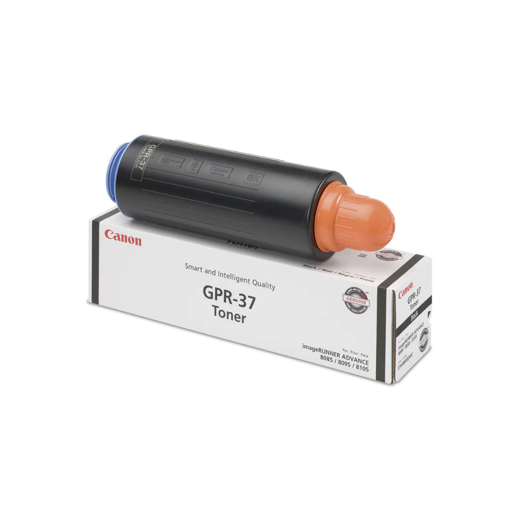 Canon GPR-37 toner cartridge on its packaging with a white background