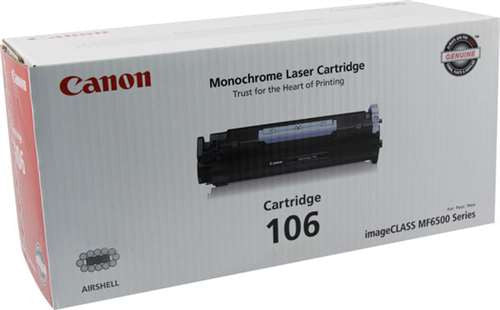 Canon 106 (Black) Toner Cartridge - 5,000 Page Yield