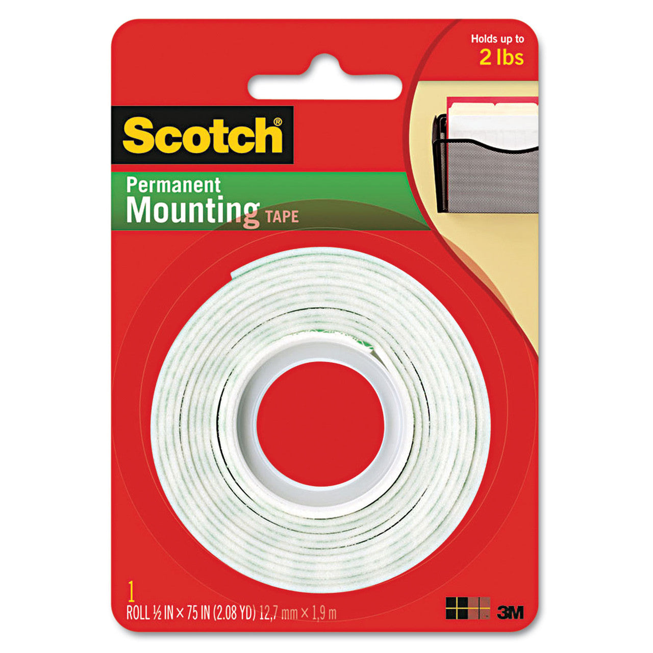 Scotch Permanent HighDensity Foam Mounting Tape Supplies Outlet LLC