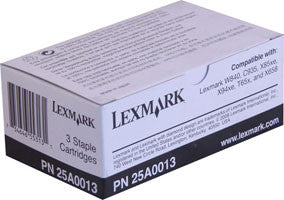 Lexmark 25A0013 Staples Cartridge (3 Pack) - 5,000 Page Yield Each
