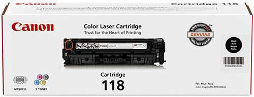 Canon 118 (All Colors) Toner Cartridge - Black 3,400 - Color 2,900 Page Yield