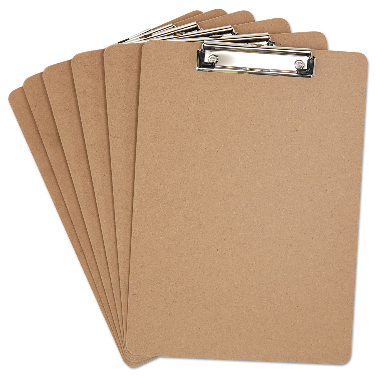 Universal Hardboard Clipboard with Low-Profile Clip