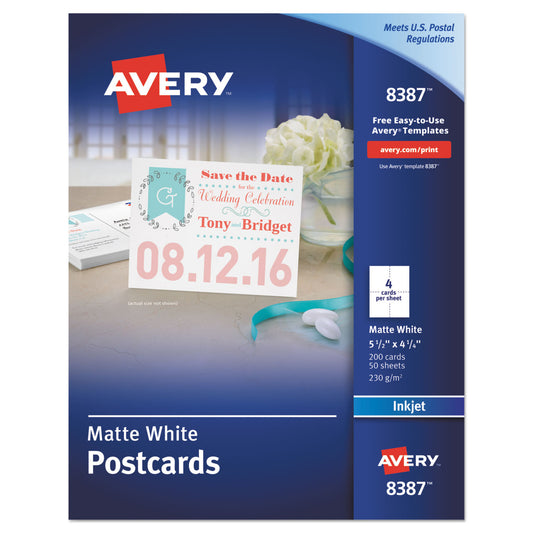 Avery Printable Postcards for Inkjet Printers