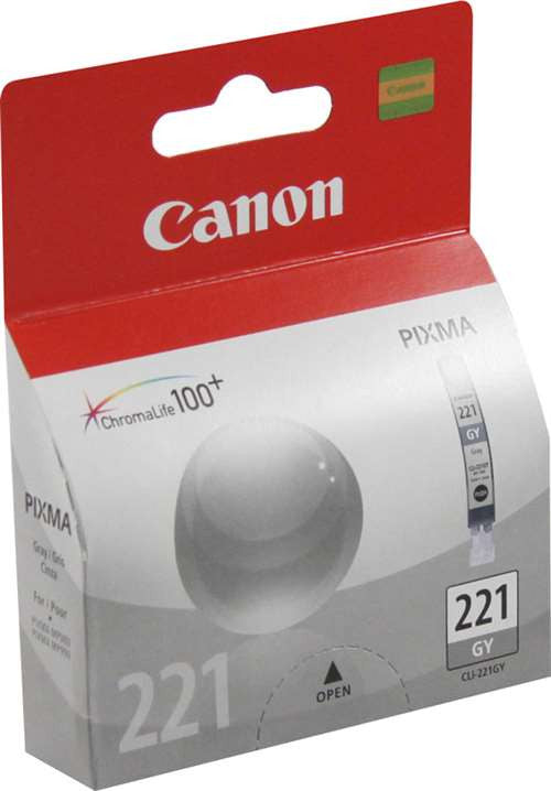Canon CLI-221GY Ink Cartridge (Gray)