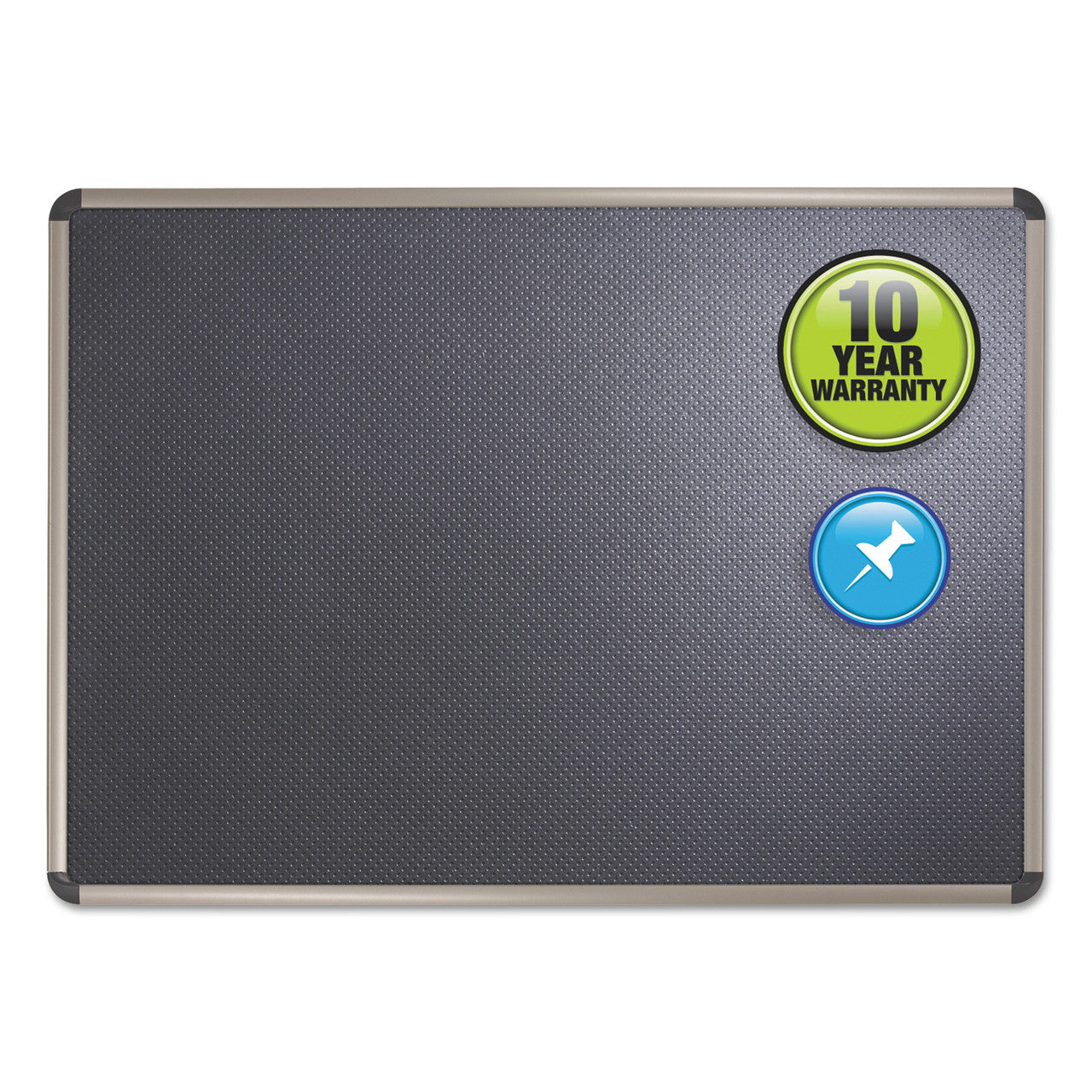 Quartet Prestige Euro Style Black Embossed Foam Bulletin Board