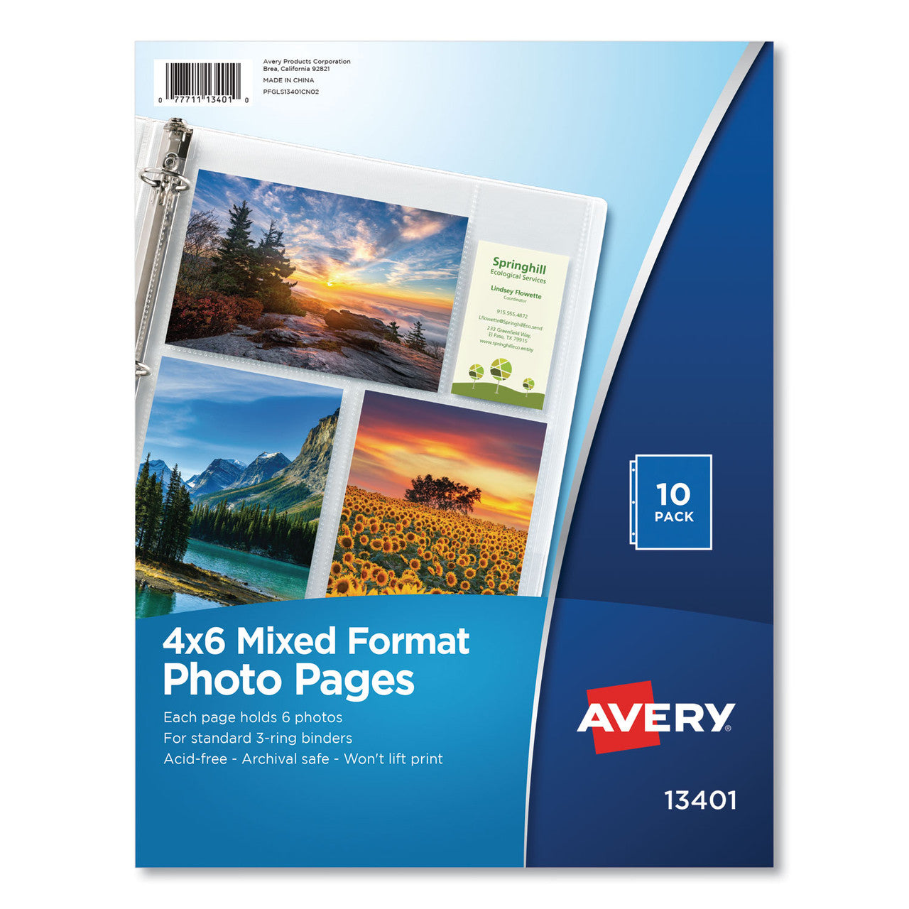 Avery Photo Storage Pages