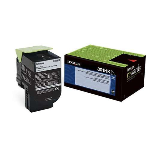 Lexmark 80C1HK0 Return Program Toner Cartridge (All Colors, High Yield)