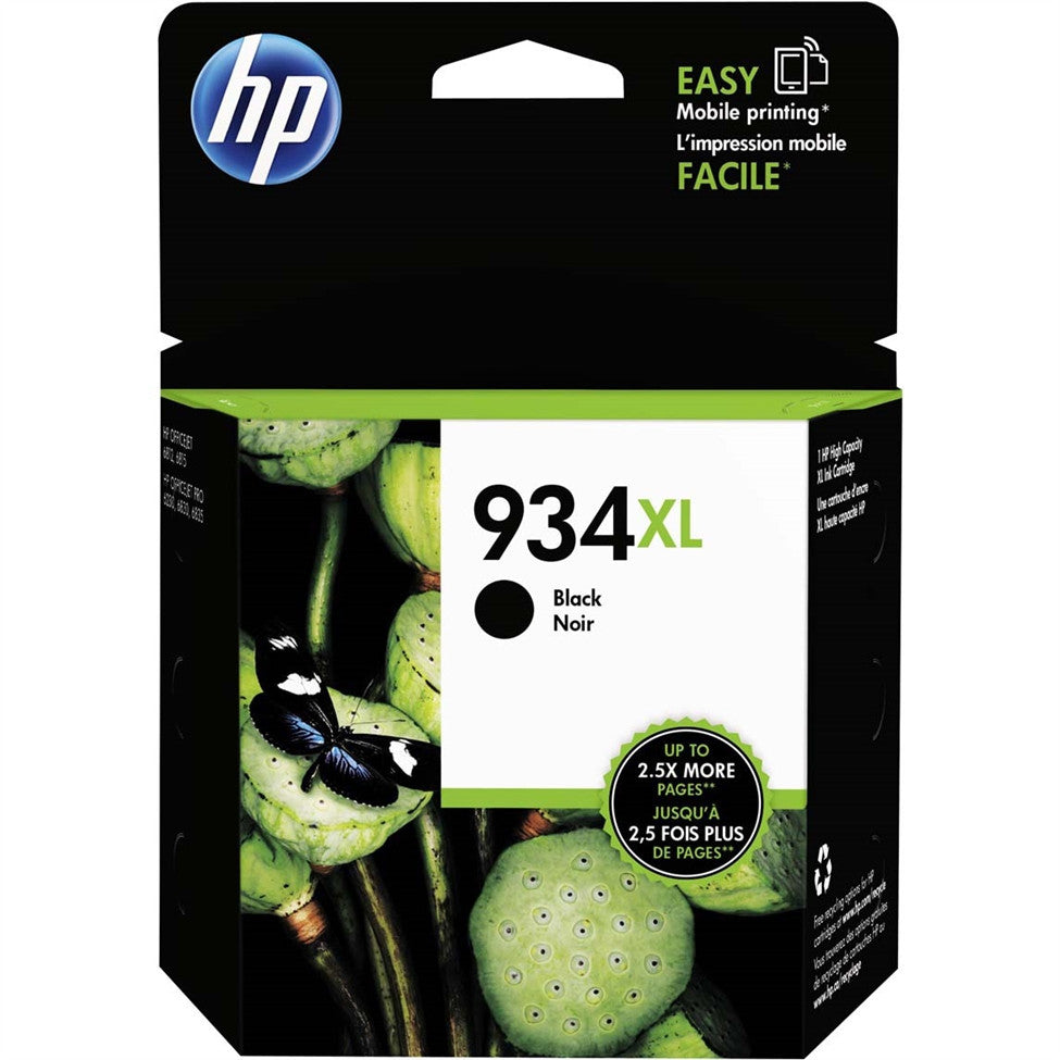 HP 934XL & 935XL (All Colors) High Yield Ink Cartridge - Black 1,000 - Color 825 Page Yield
