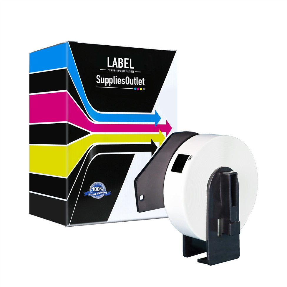 Compatible Brother DK1203 File Folder Labels (White) by