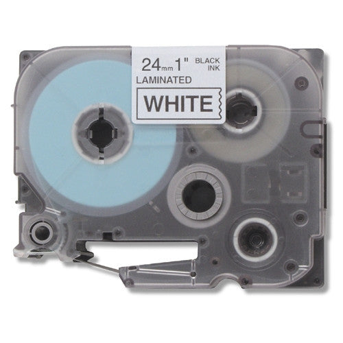 Compatible Brother TZe251 P-Touch (Black on White) Label Tape - Size: 1" x 26'