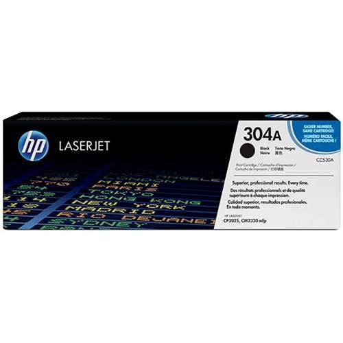 HP 304A (All Colors) Toner Cartridge - Black 3,500 - Color 2,800 Page Yield