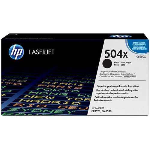 HP CE250X Toner Cartridge (Black, High Yield)