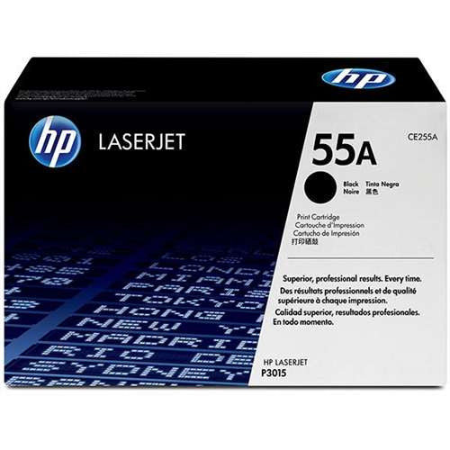 HP 55A (CE255A) Black Toner Cartridge - 6,000 Page yield