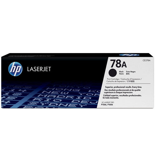 HP 78A (CE278A) Black Toner Cartridge - 2,100 Page Yield