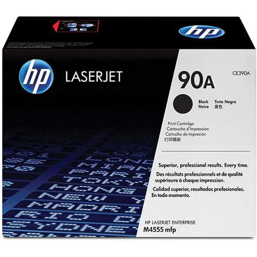 HP 90A (CE390A) Black Toner Cartridge - 10,000 Page Yield