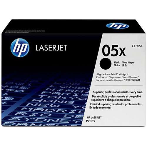 HP 05X (CE505X) Black High Yield Toner Cartridge - 6,500 Page Yield
