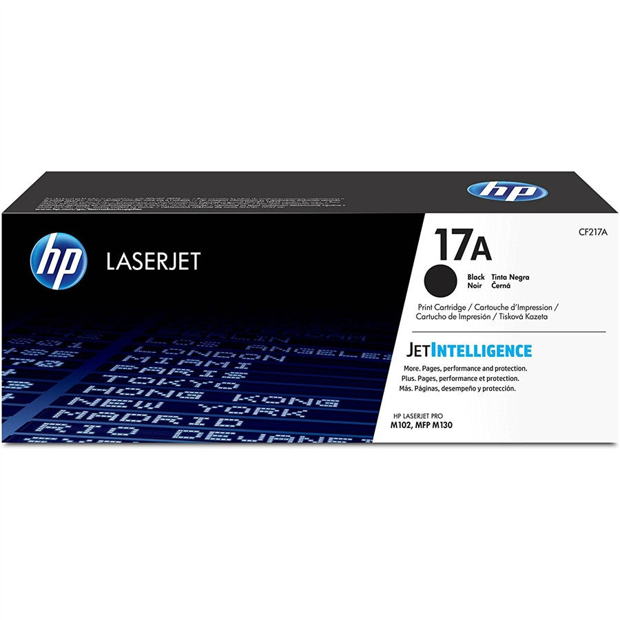 HP 17A (CF217A) Black Toner Cartridge - 1,600 Page Yield