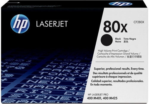 HP CF280X Toner Cartridge Black High Yield - 6,900 Page Yield