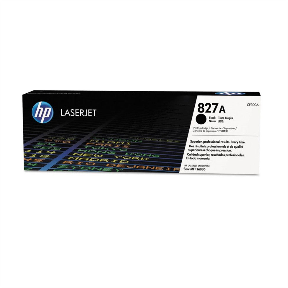 HP 827A (All Colors) Toner Cartridge - Black 29,500 - Color 32,000 Page Yield