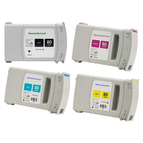 Compatible HP 80 Ink Cartridge (All Colors) by SuppliesOutlet
