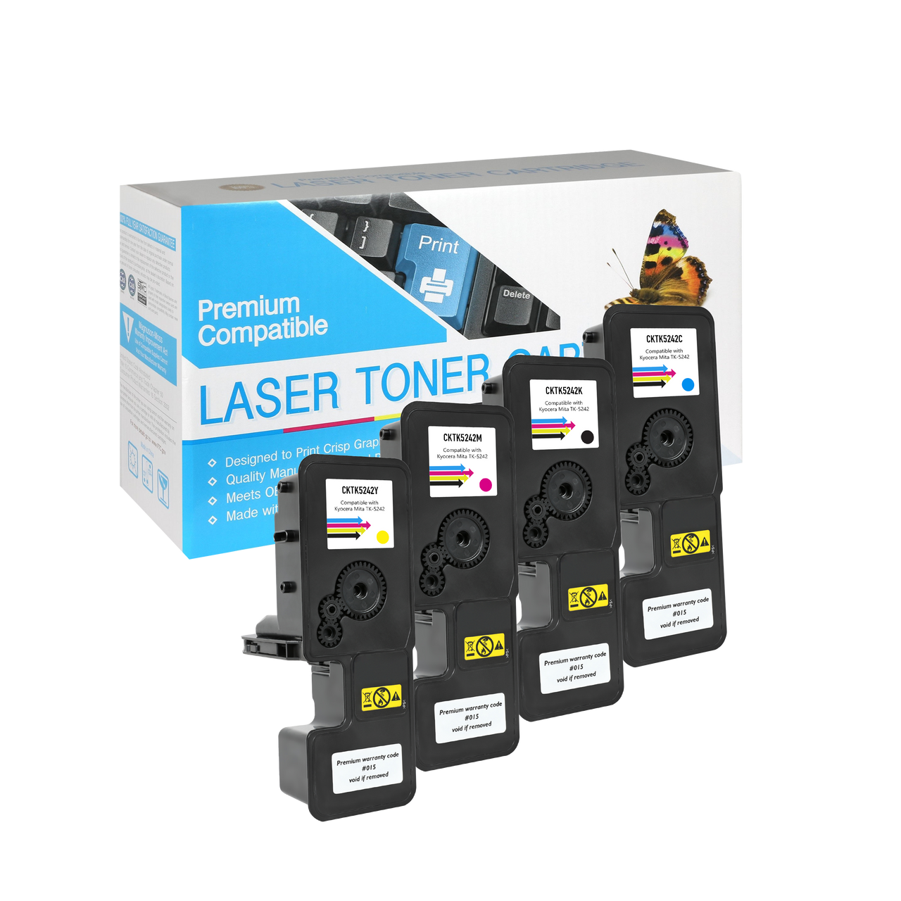 Compatible Kyocera-Mita TK-5242 Toner Cartridge (All Colors) By SuppliesOutlet