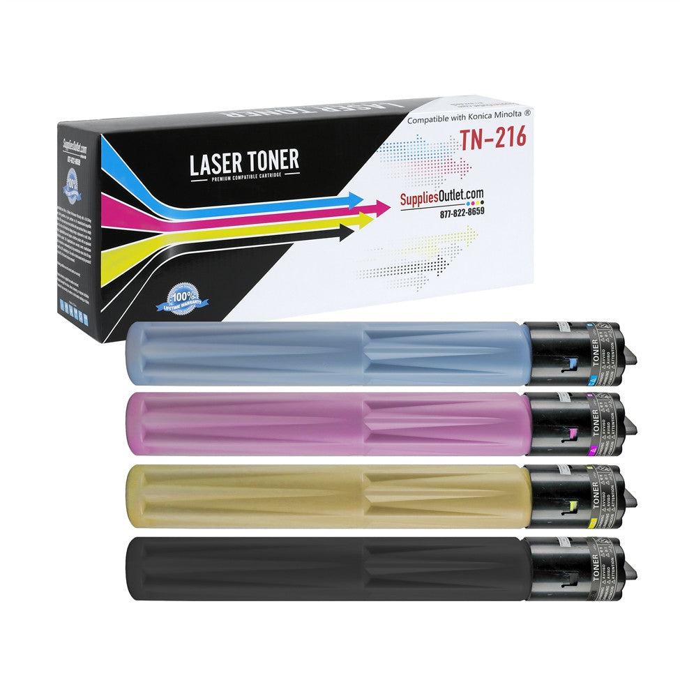Compatible Konica Minolta TN-216 Toner Cartridge (All Colors) by SuppliesOutlet