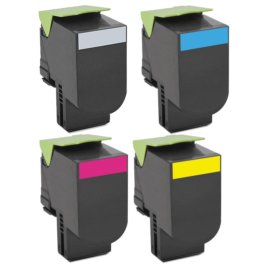 Compatible Lexmark 80C1H Compatible Toner Cartridge (All Colors, High Yield) by SuppliesOutlet